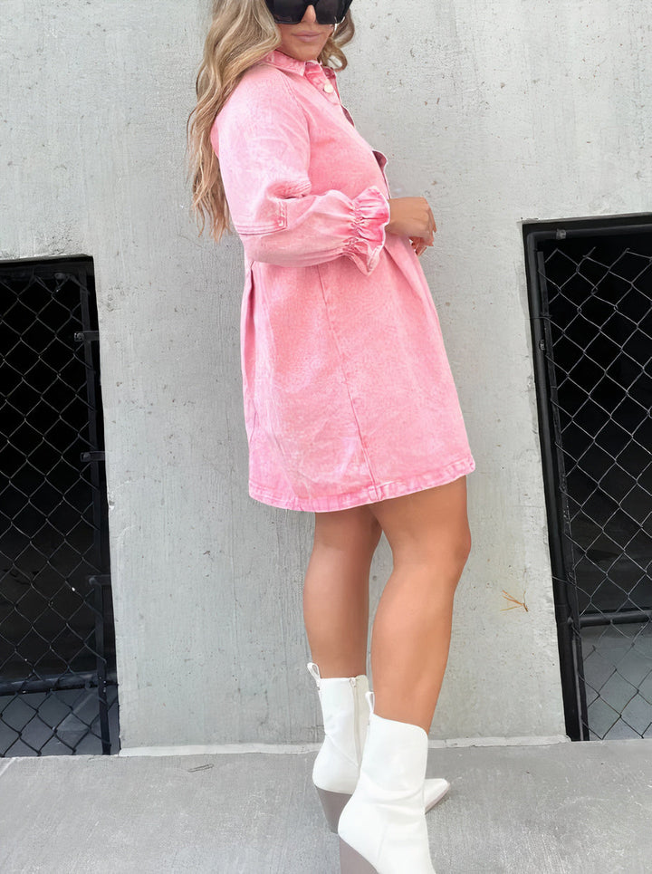 Denim Kleid mit langen Ärmeln – Noor