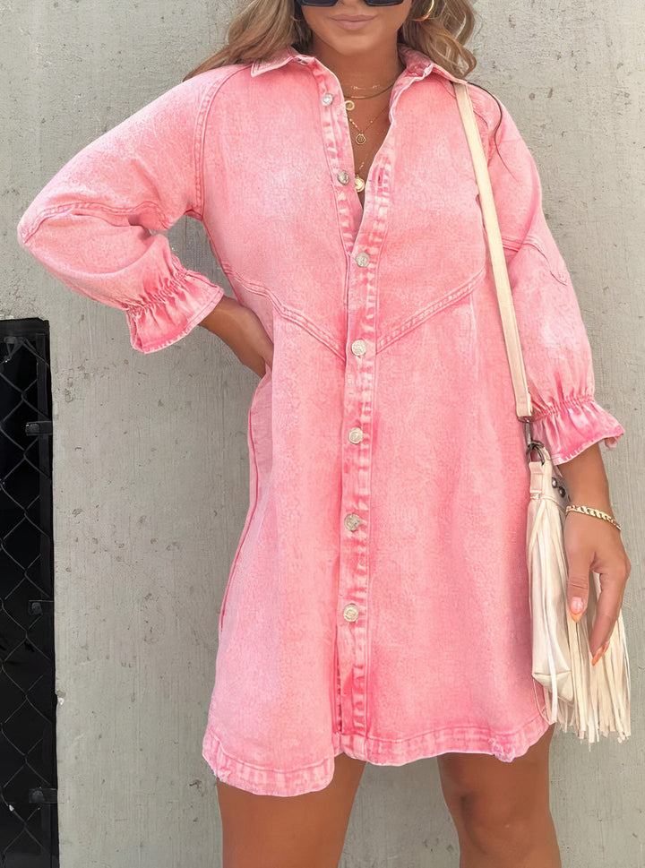 Denim Kleid mit langen Ärmeln – Noor