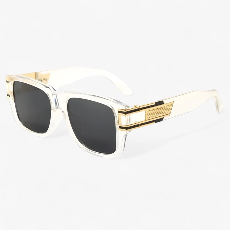 Vintage Sonnenbrille mit Eckigem Rahmen & Tropfendetail – Elvoir