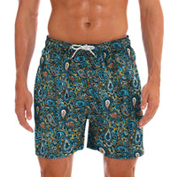 Herren Schwimmshort mit Fröhlichem Print – Milo