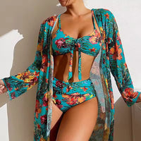 Bikiniset mit Hohem Bund und Cover-up – Amira