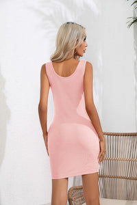Gerüschtes rosa Mini-Kleid – Mila