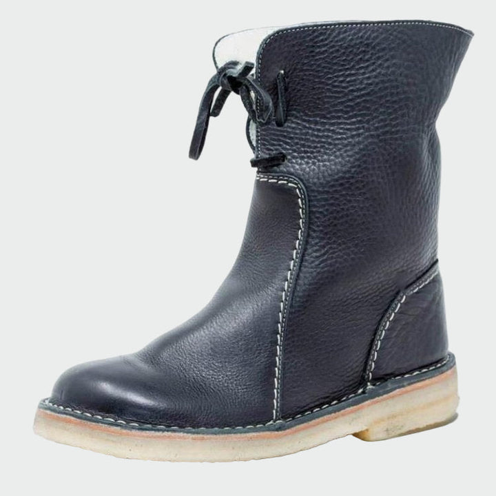 Berta – Wasserdichte Herren-Lederstiefel mit Wollfutter – Produktansicht 5