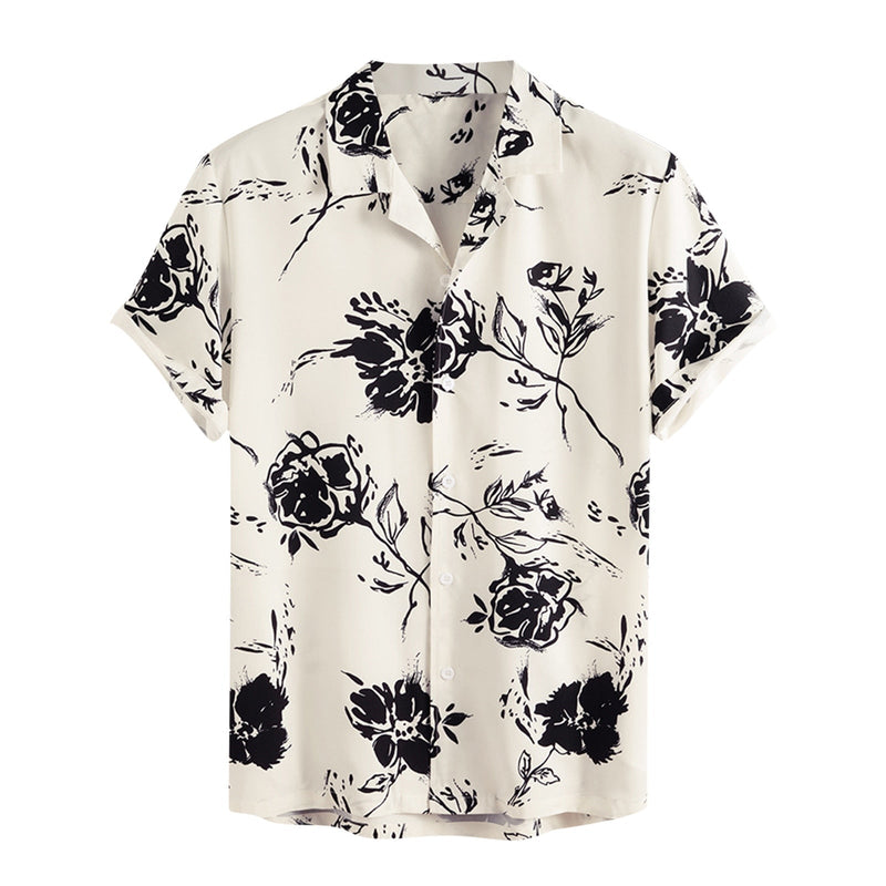Sommerbluse für Herren mit tropischem Flair - AlohaVibes