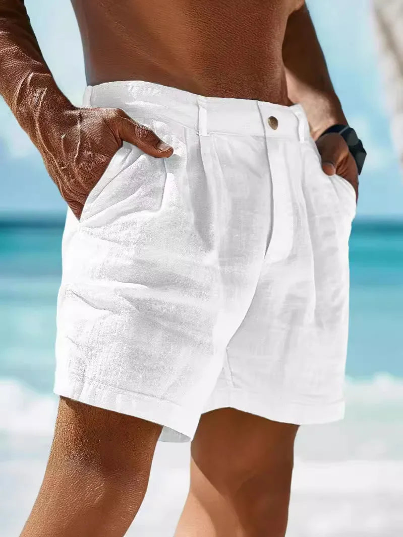 Luftige Sommer-Shorts aus Leinen für Herren – Jonas