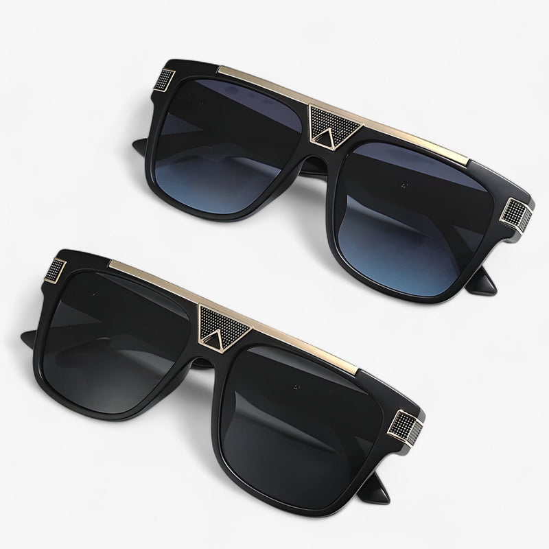 Vintage Piloten-Sonnenbrille mit Spiegelgläsern – Aerion