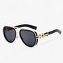 Oversized Steampunk-Sonnenbrille mit Polarisierten Gläsern – Arclight