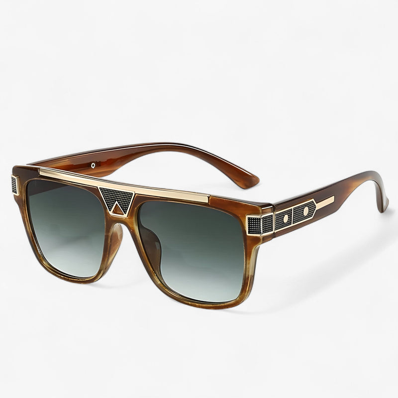 Vintage Piloten-Sonnenbrille mit Spiegelgläsern – Aerion