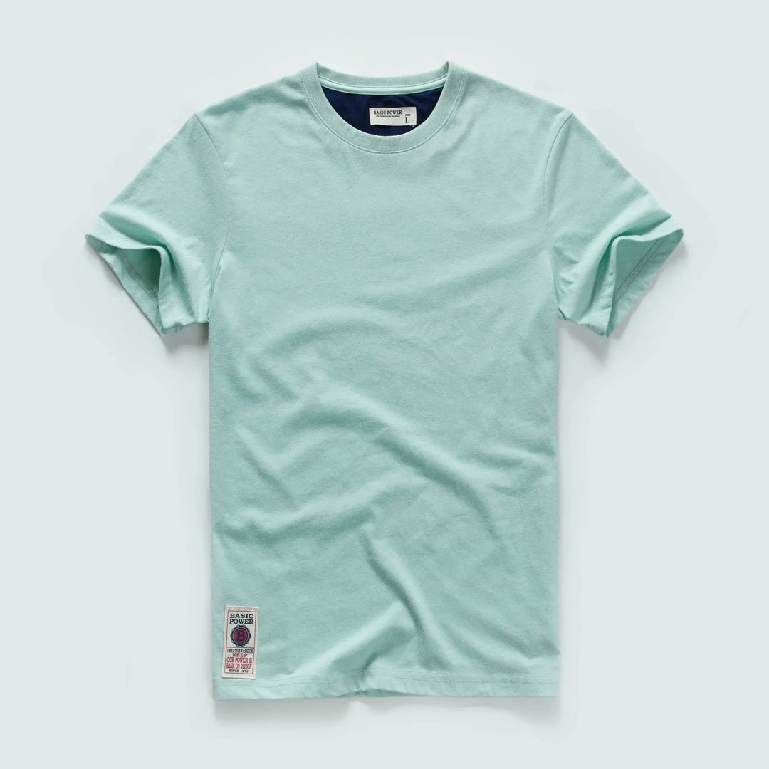 Klassisches Baumwoll-T-Shirt mit zeitlosem Look – Victor