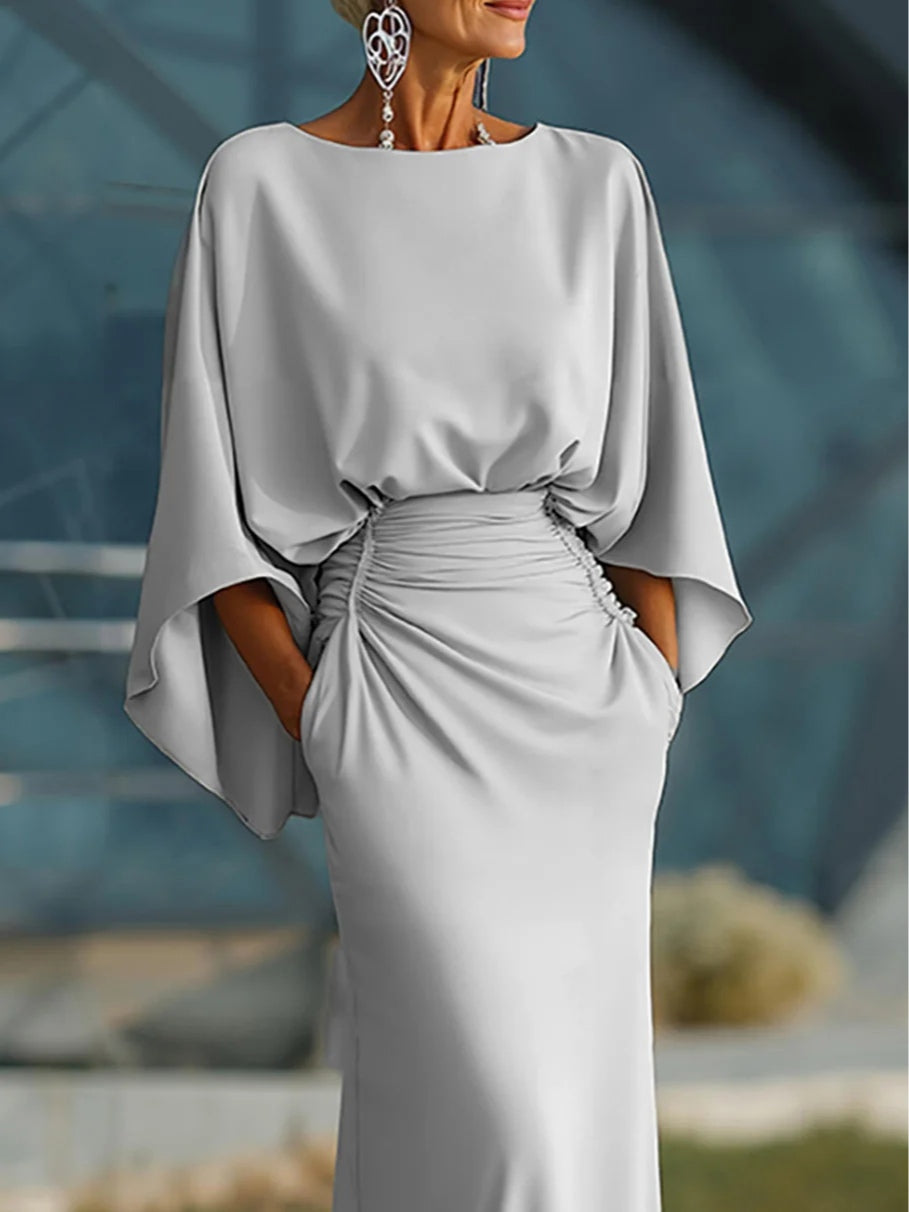 Sophia – Kleid elegant mit V-Ausschnitt, ärmellos und rückenfrei – Produktansicht 3