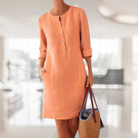 Luftiges Sommerkleid mit frischer Farbe – Nika