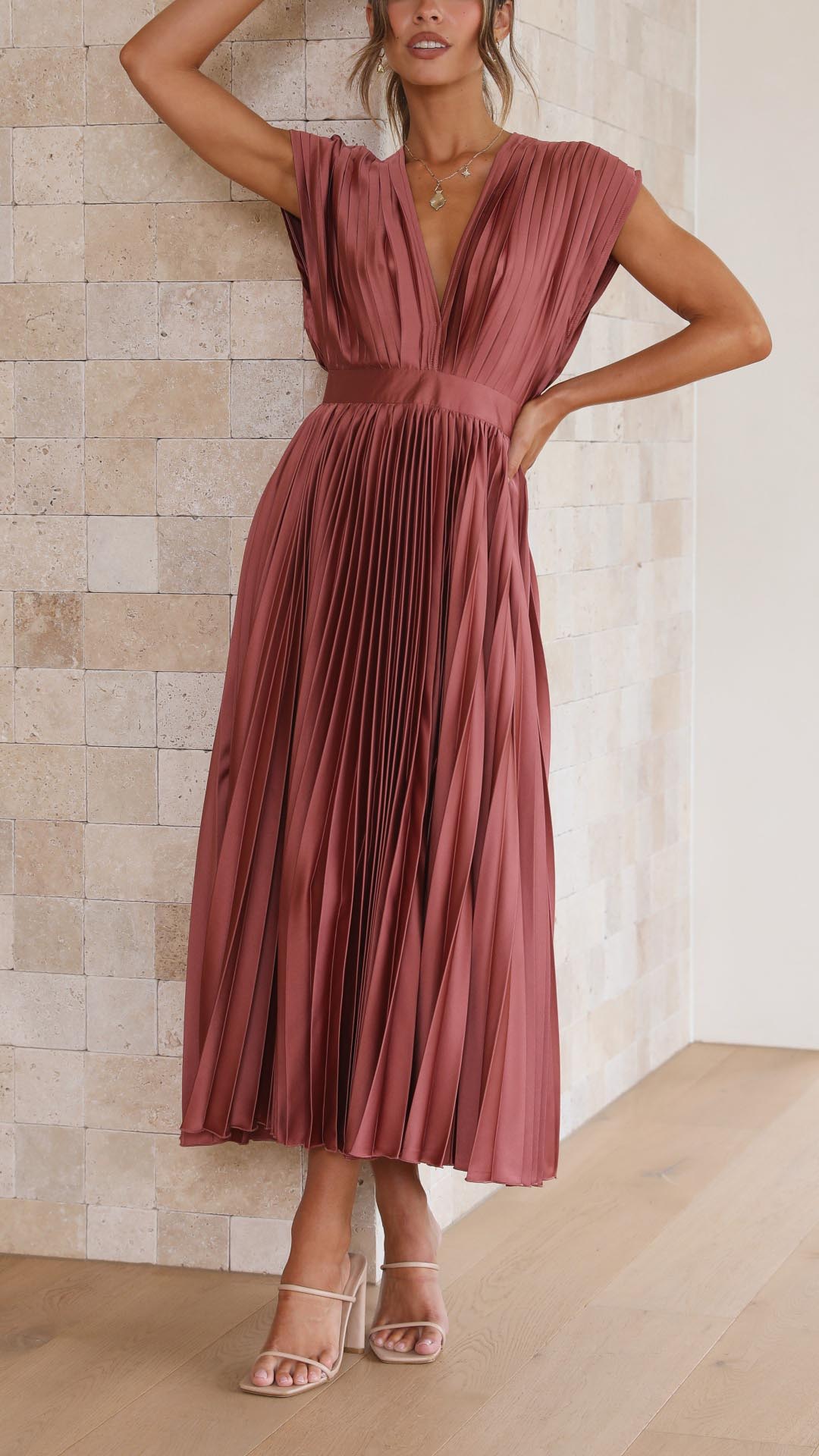 Sina – Kleid plissé elegant – Produktansicht 3