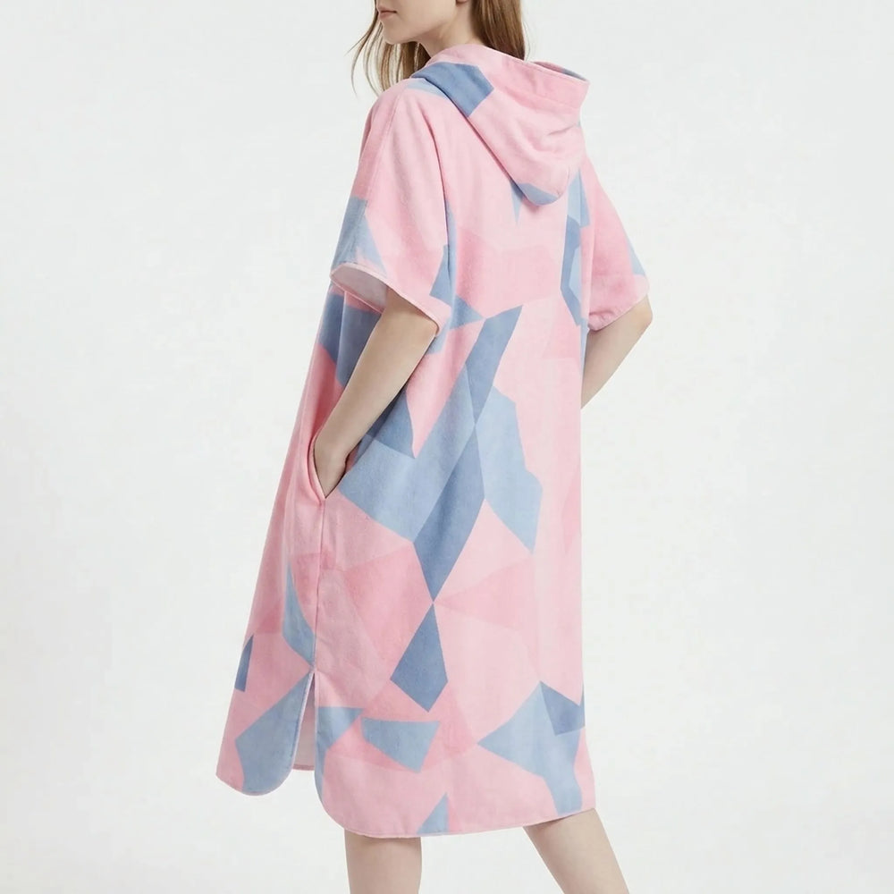 Umziehponcho Mit Geometrischem Muster - Loomera
