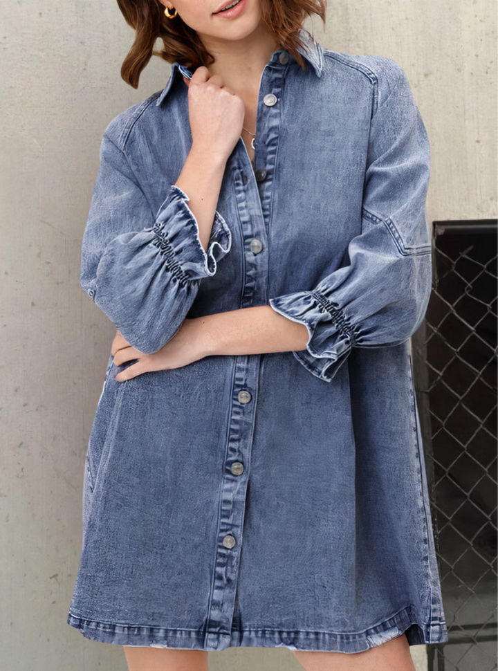 Denim Kleid mit langen Ärmeln – Noor