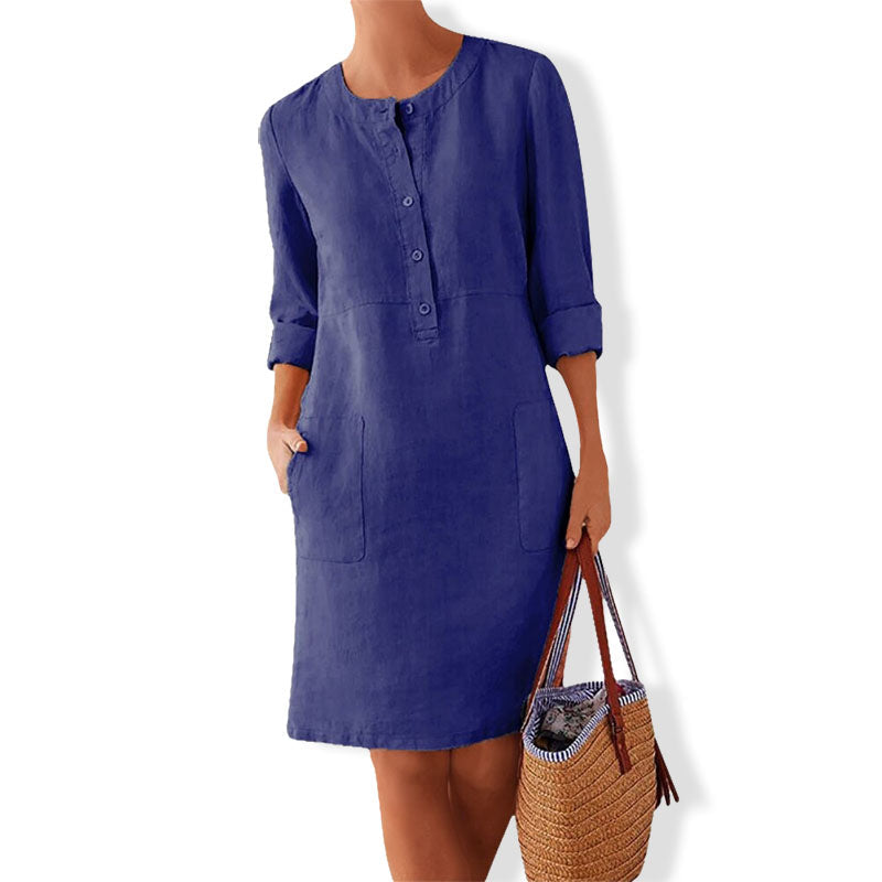 Luftiges Sommerkleid mit frischer Farbe – Nika