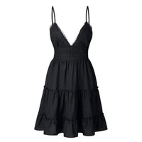 Luftige & stilvolle Mini-Trägerkleid mit V-Ausschnitt – Melina