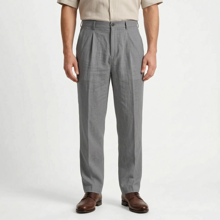 Weite Stoffhose Mit Geradem Bein -  Brent