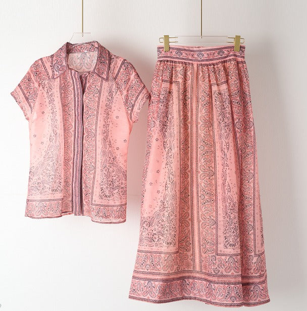 Magdalena – Bedrucktes zweiteiliges Boho-Set – Produktansicht 9
