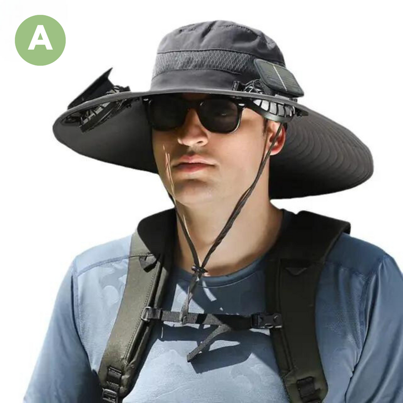 Outdoor Sonnenhut mit Eingebautem Ventilator – Sunbreeze