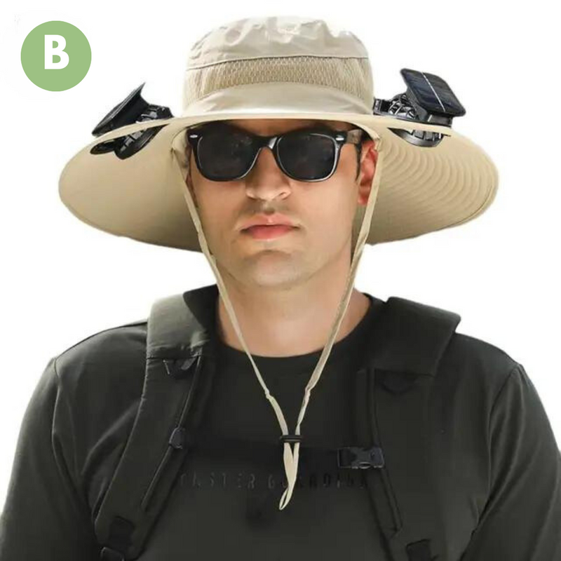 Outdoor Sonnenhut mit Eingebautem Ventilator – Sunbreeze
