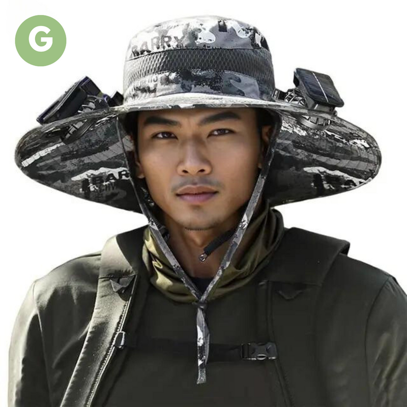 Outdoor Sonnenhut mit Eingebautem Ventilator – Sunbreeze