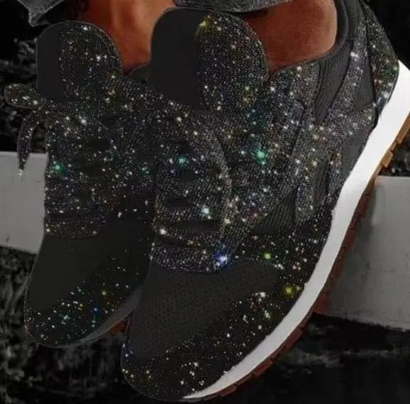 Glitzernde Damen-Sneaker mit sportlichem Komfort – Leona