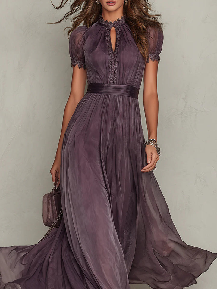 Mia – Maxikleid Chiffon Vintage elegant – Produktansicht 4