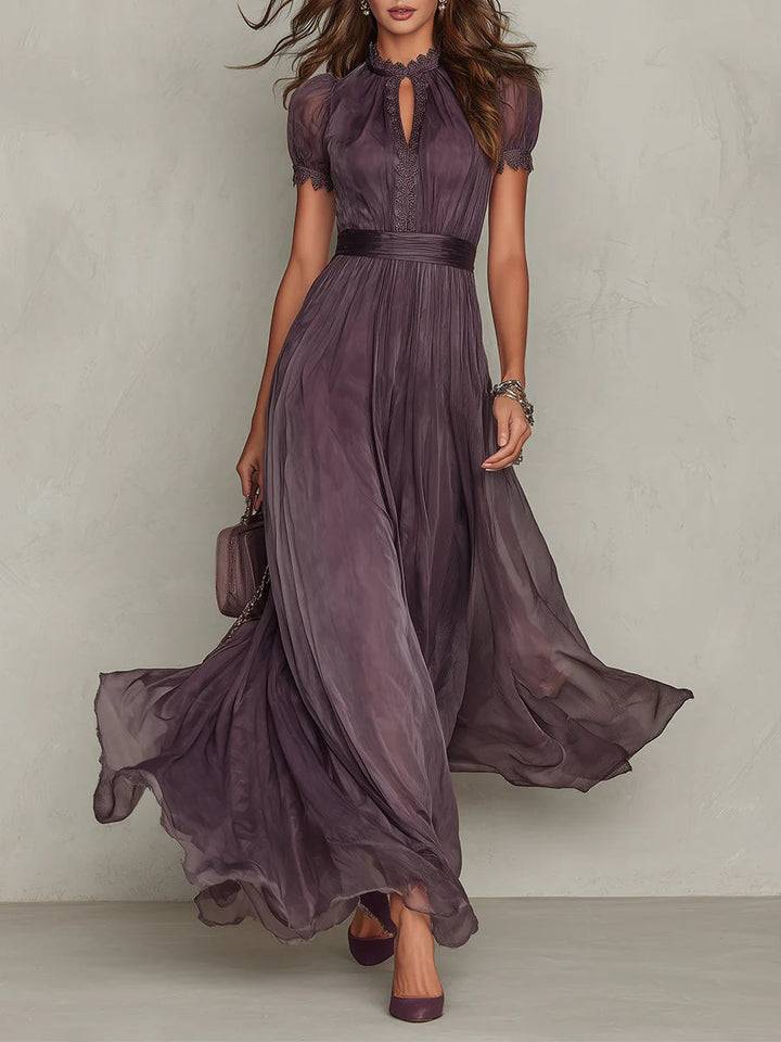 Mia – Maxikleid Chiffon Vintage elegant – Produktansicht 1