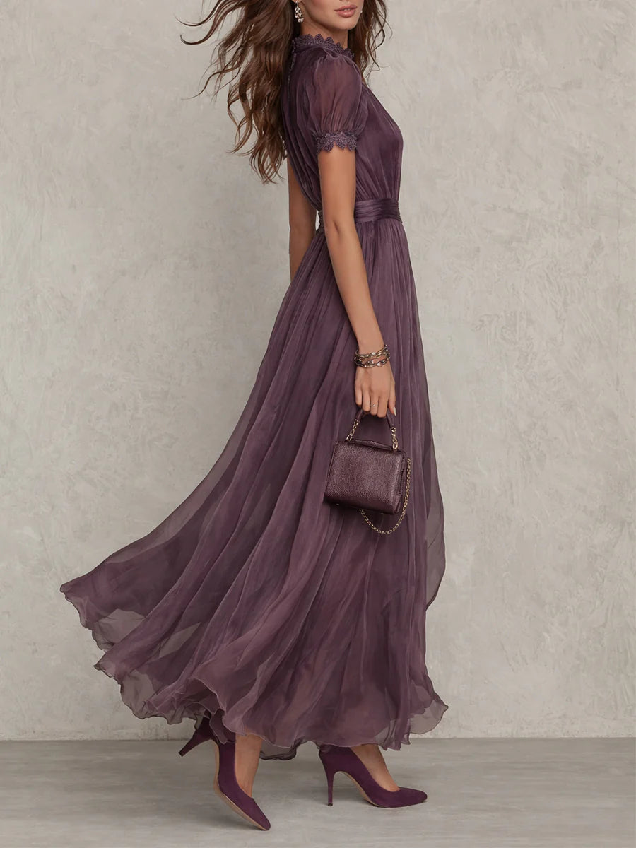 Mia – Maxikleid Chiffon Vintage elegant – Produktansicht 2