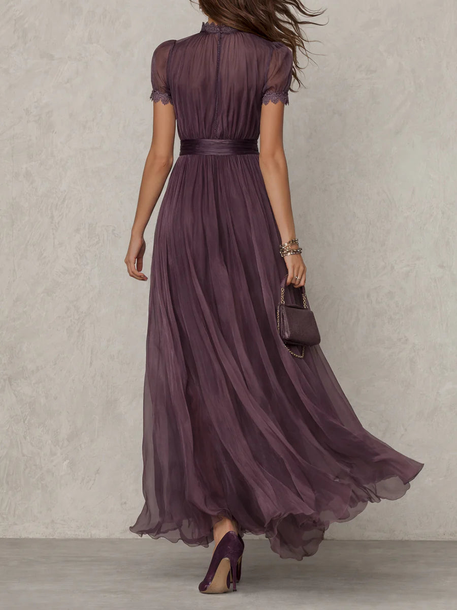 Mia – Maxikleid Chiffon Vintage elegant – Produktansicht 3