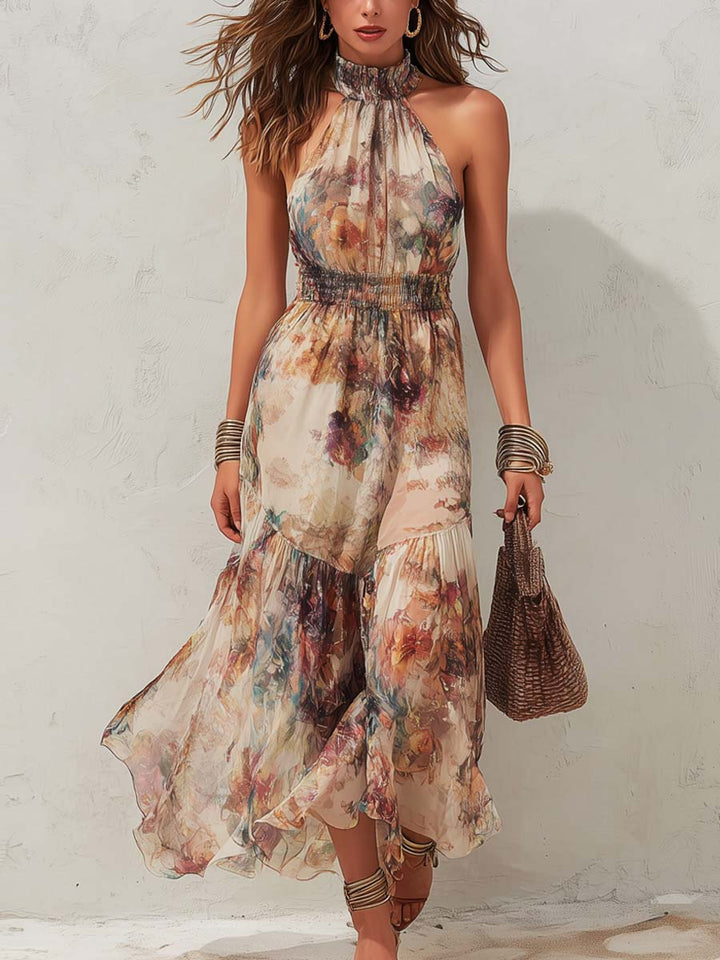 Frieda – Midikleid mit zart mit Blumenmuster Vintage – Produktansicht 1