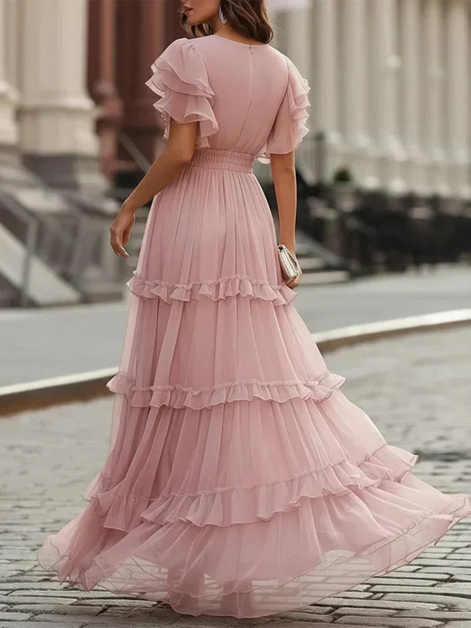 Charlotte – Kleid für Sposa Maxi elegant hellrosa – Produktansicht 2