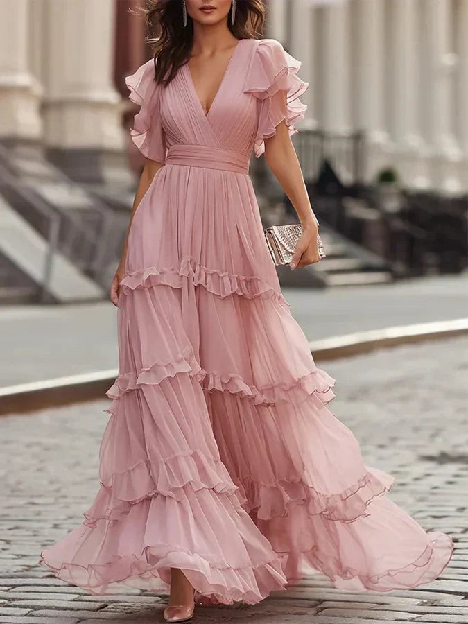 Charlotte – Kleid für Sposa Maxi elegant hellrosa – Produktansicht 1
