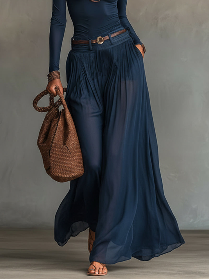 Johanna – Off-Shoulder-Top und Rock marineblau – Produktansicht 3