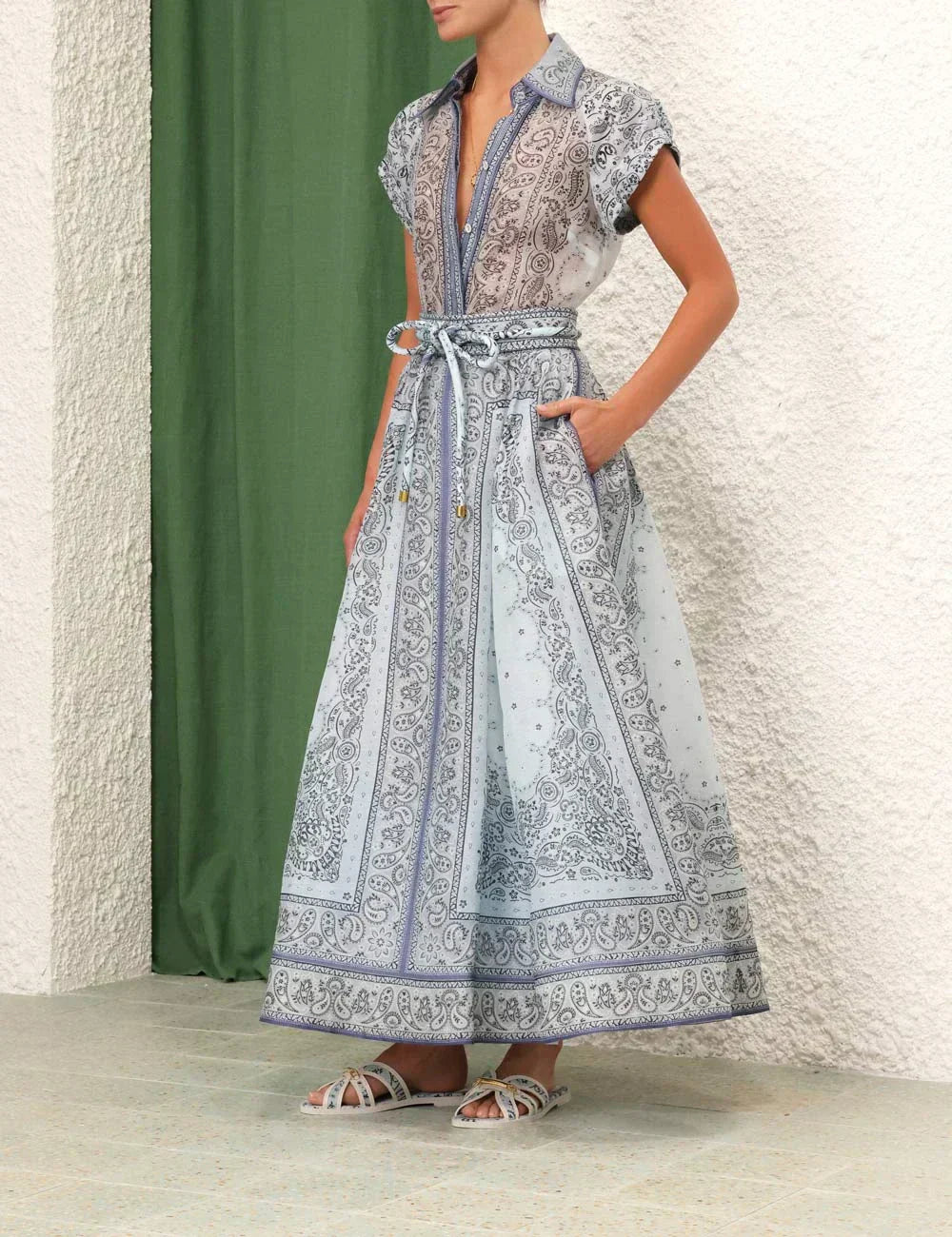 Magdalena – Bedrucktes zweiteiliges Boho-Set – Produktansicht 8