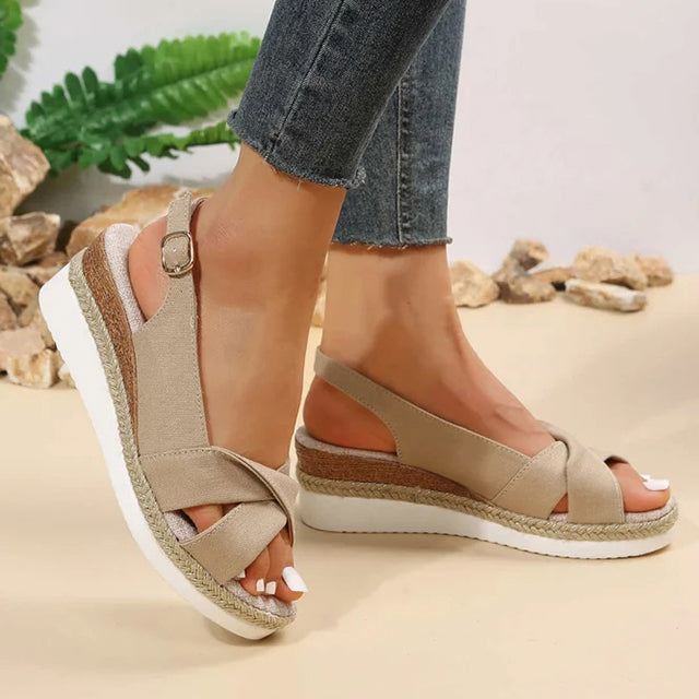 Robuste Damen Keilsandaletten – Romy