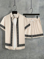 Boho Sommer Set Herren Zweiteilig Shirt und Shorts entspannt - Malik