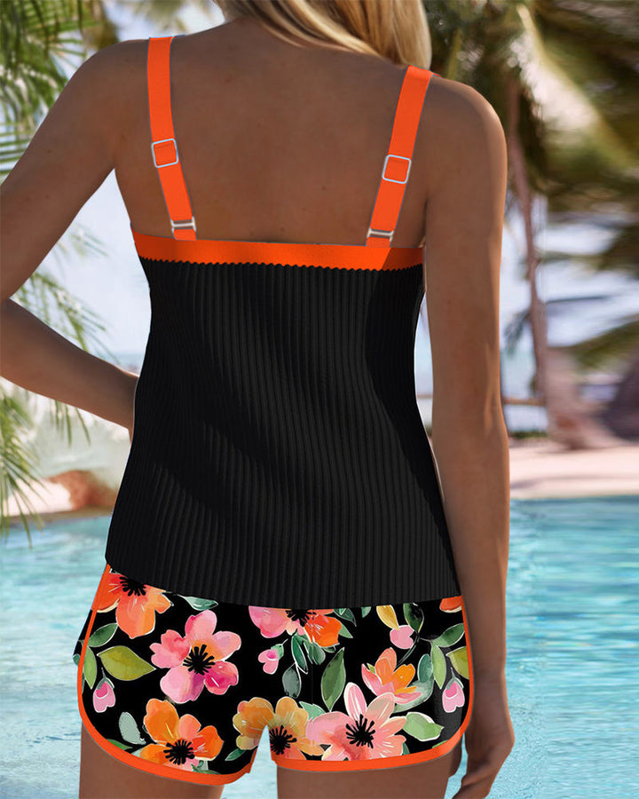 Rose – Eleganter zweiteiliger Tankini – Produktansicht 3