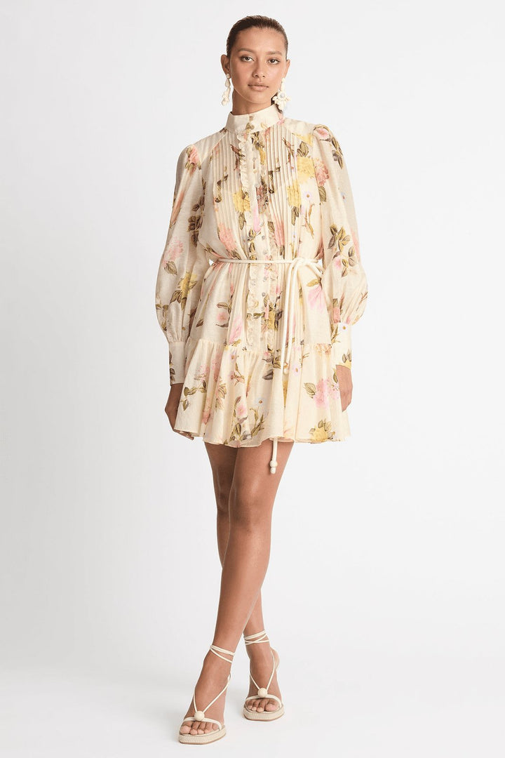 Mini Hemdkleid mit Spitzenrand – Sylvie