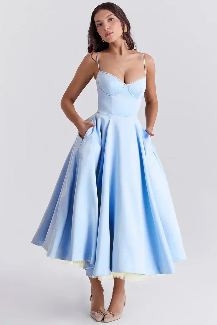 Britta – Midikleid aus Luxus – Produktansicht 3