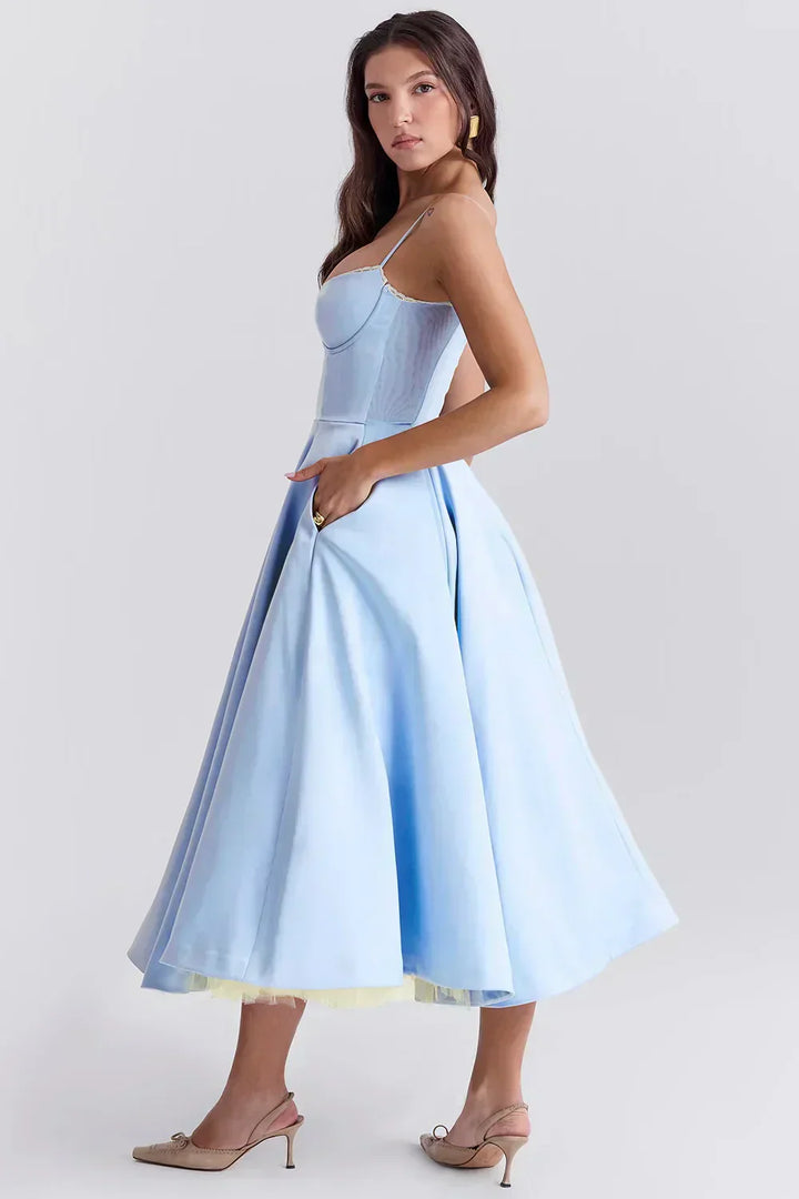 Britta – Midikleid aus Luxus – Produktansicht 4