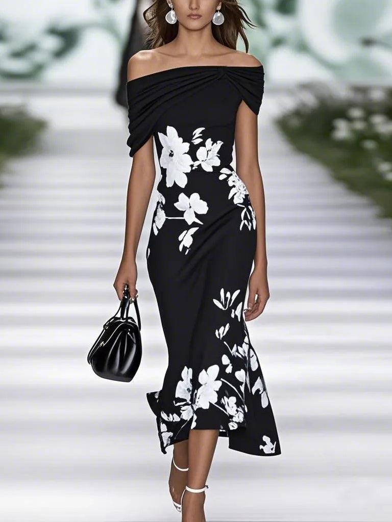 Emily – Kleid elegant mit Blumenprint – Produktansicht 3
