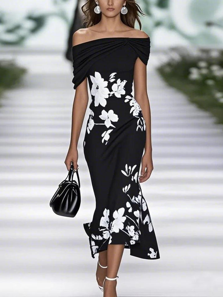 Emily – Kleid elegant mit Blumenprint – Produktansicht 3