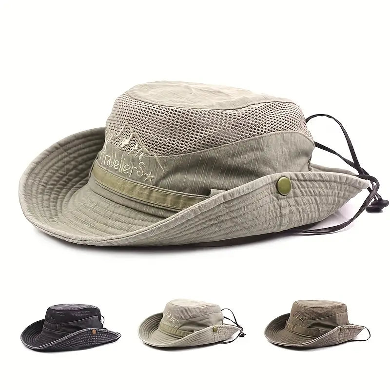 Outdoor Sonnenhut mit Verstellbaren Riemen und Breiter Krempe – Solantra