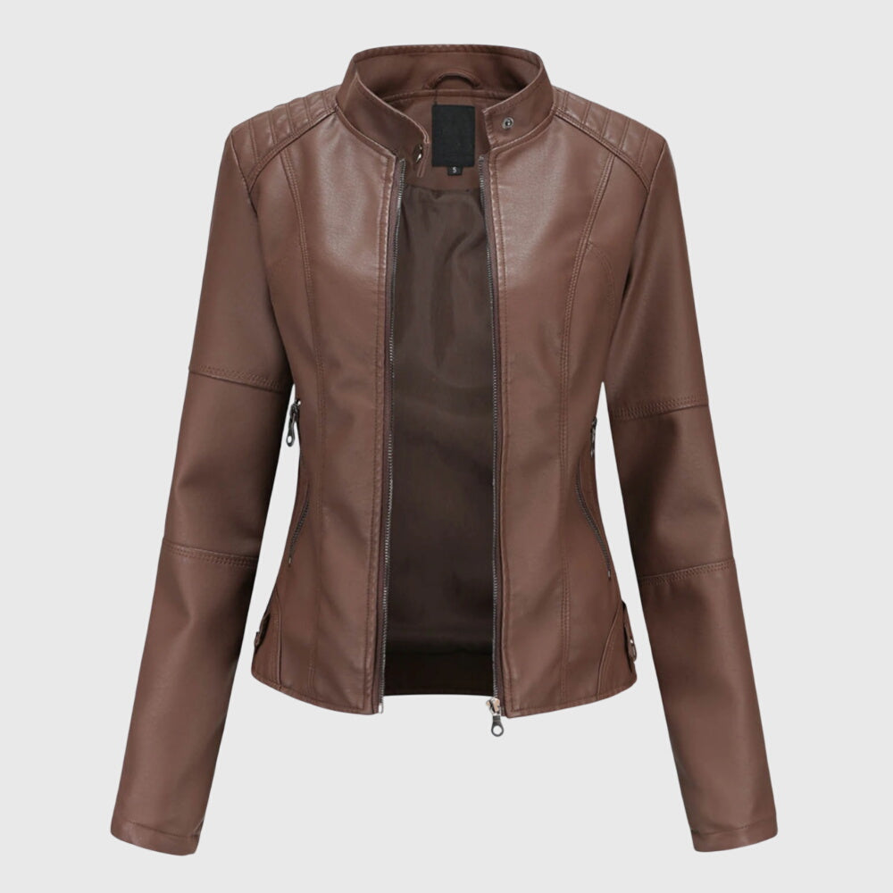 Helene – Elegante Damen-Lederjacke – Produktansicht 2