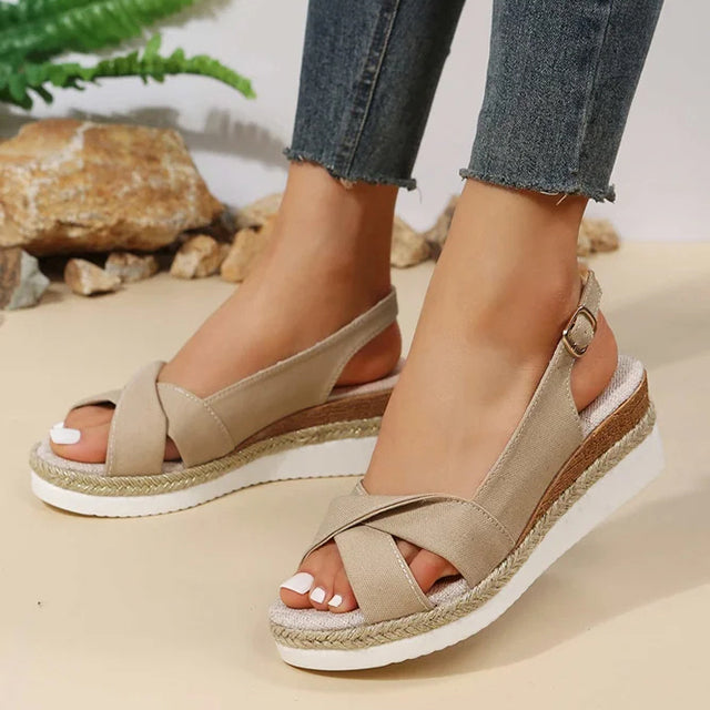 Robuste Damen Keilsandaletten – Romy