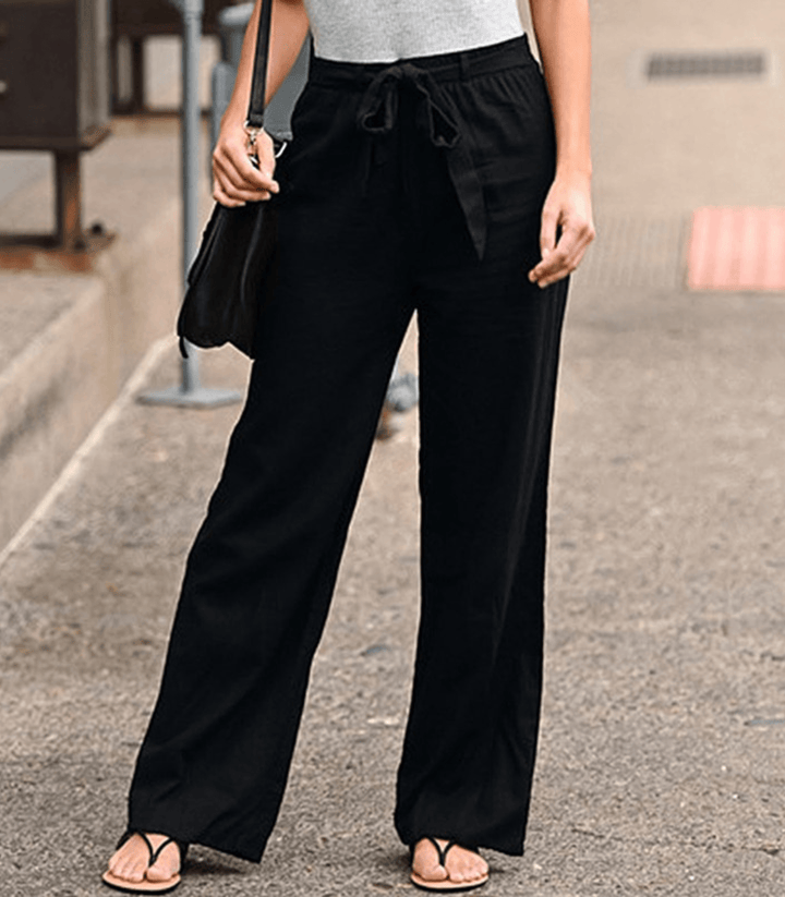 Ida – Damen-Relaxhose mit Kordel und elastischem Bund – Produktansicht 3