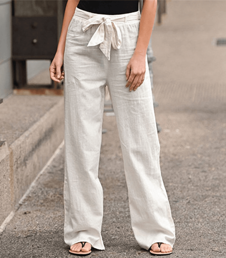 Ida – Damen-Relaxhose mit Kordel und elastischem Bund – Produktansicht 2