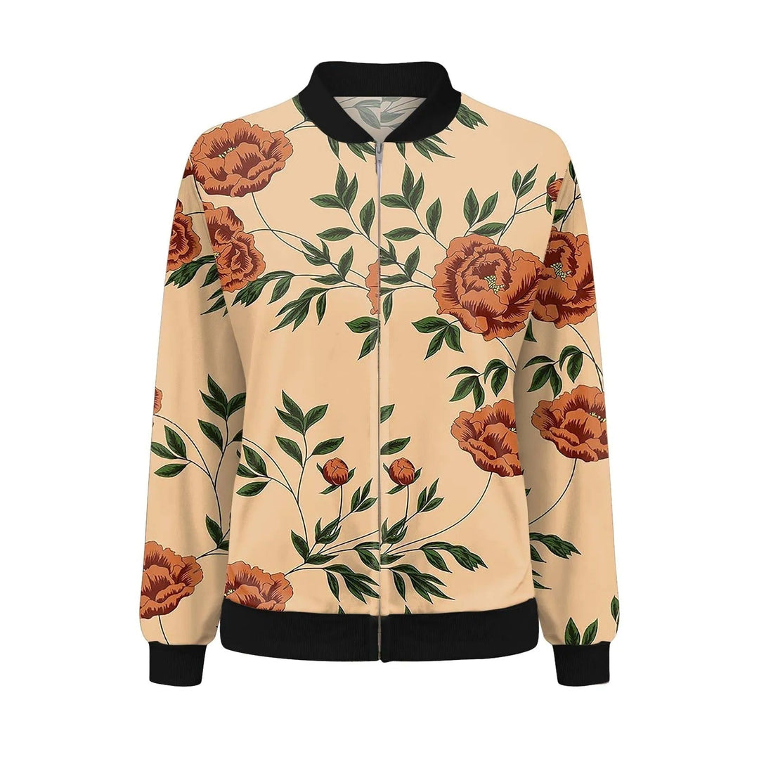 Damen Sommerjacke mit feinem Blumenmuster – Fiora