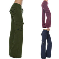 Damen Bootcut Cargo Hose mit Taschen – Isabella